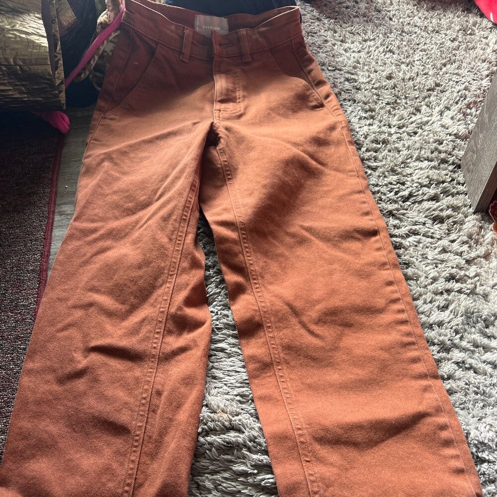 Everlane the straight leg crop size 00 short